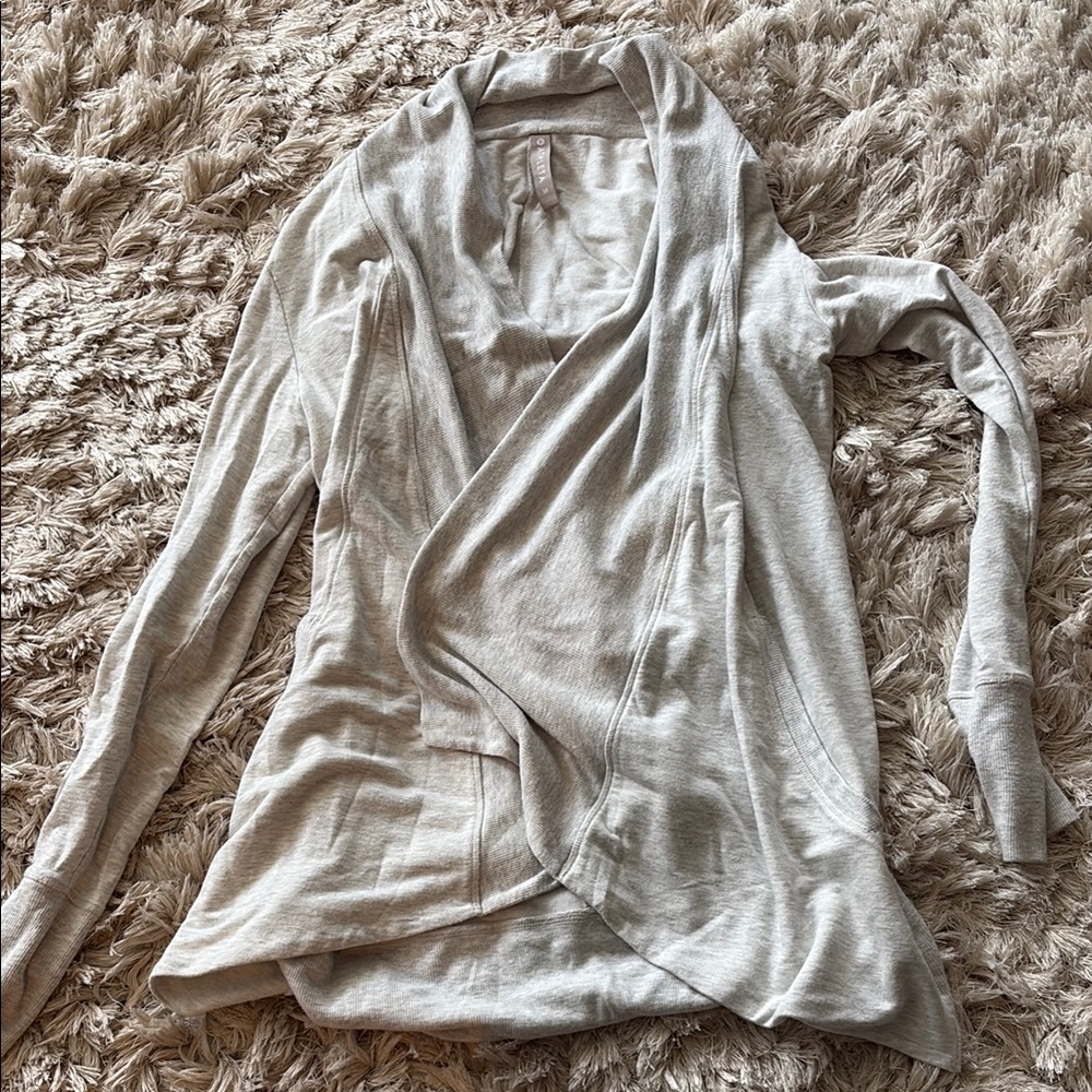 Light cream Athleta Draped Cardigan
